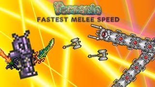 Terraria 1.2.4 Fastest Melee Speed (DOUBLE PALADIN'S HAMMERS)