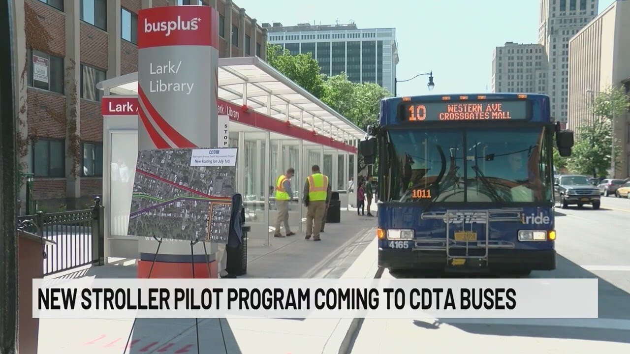 New stroller pilot program coming to CDTA buses - YouTube
