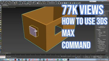 cut window in 3ds max wall Boolean Command urdu hindi