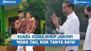 HEBOH, Siswa Miliki Suara yang Mirip Jokowi, Yo Ndak Tau, Kok Tanya Saya . . .