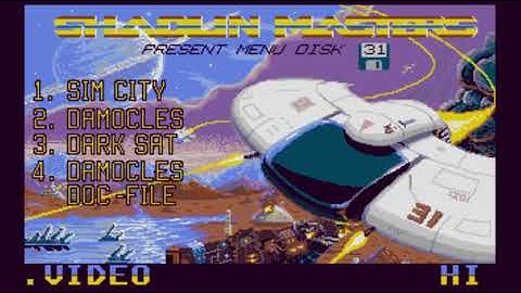 Atari ST Compacted Disk (CD) Scrollers [581] Shaolin Masters CD #031