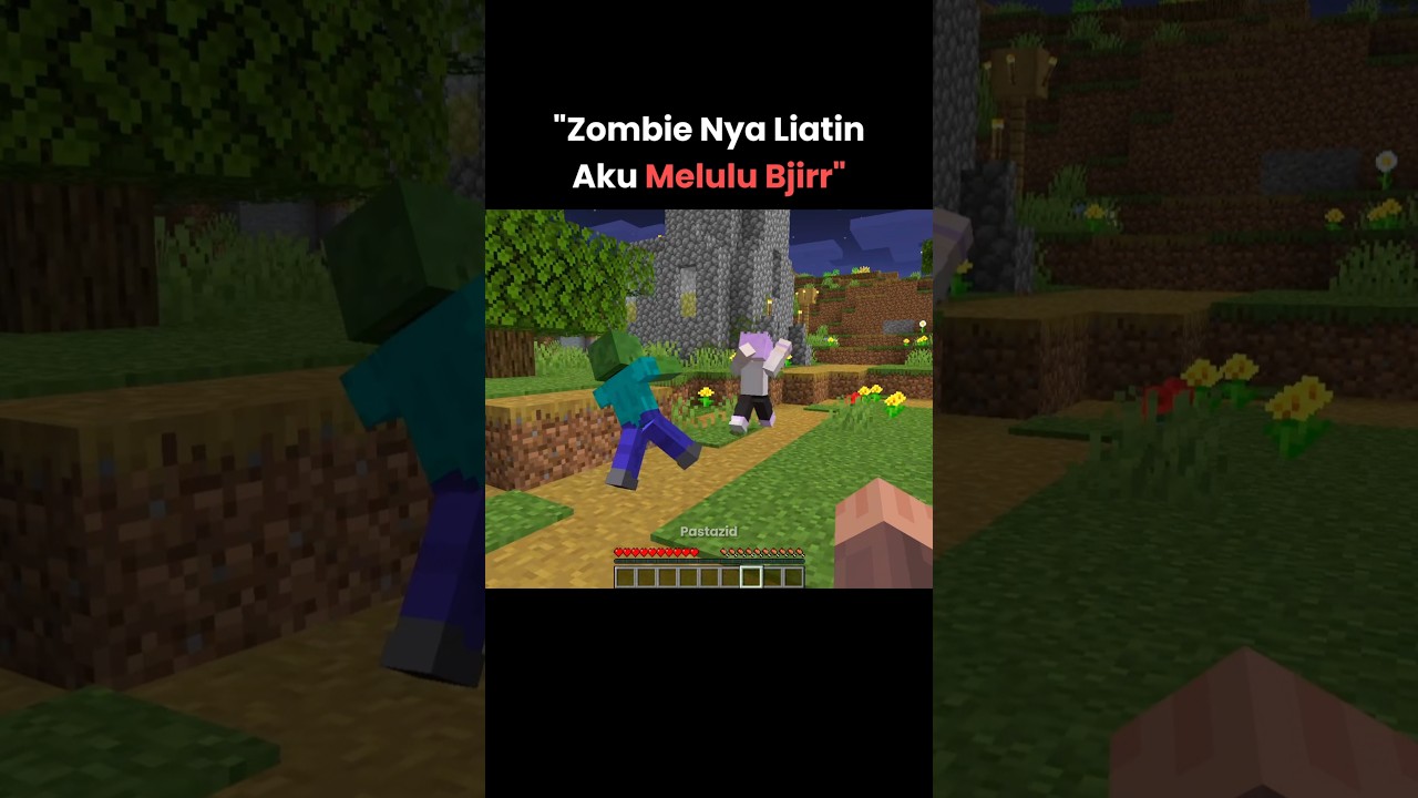 POV Ketika Zombie Suka Sama Aku Di Minecraft