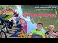 Am Rhein-Marne-Kanal mit dem Fahrradwohnwagen unterwegs.