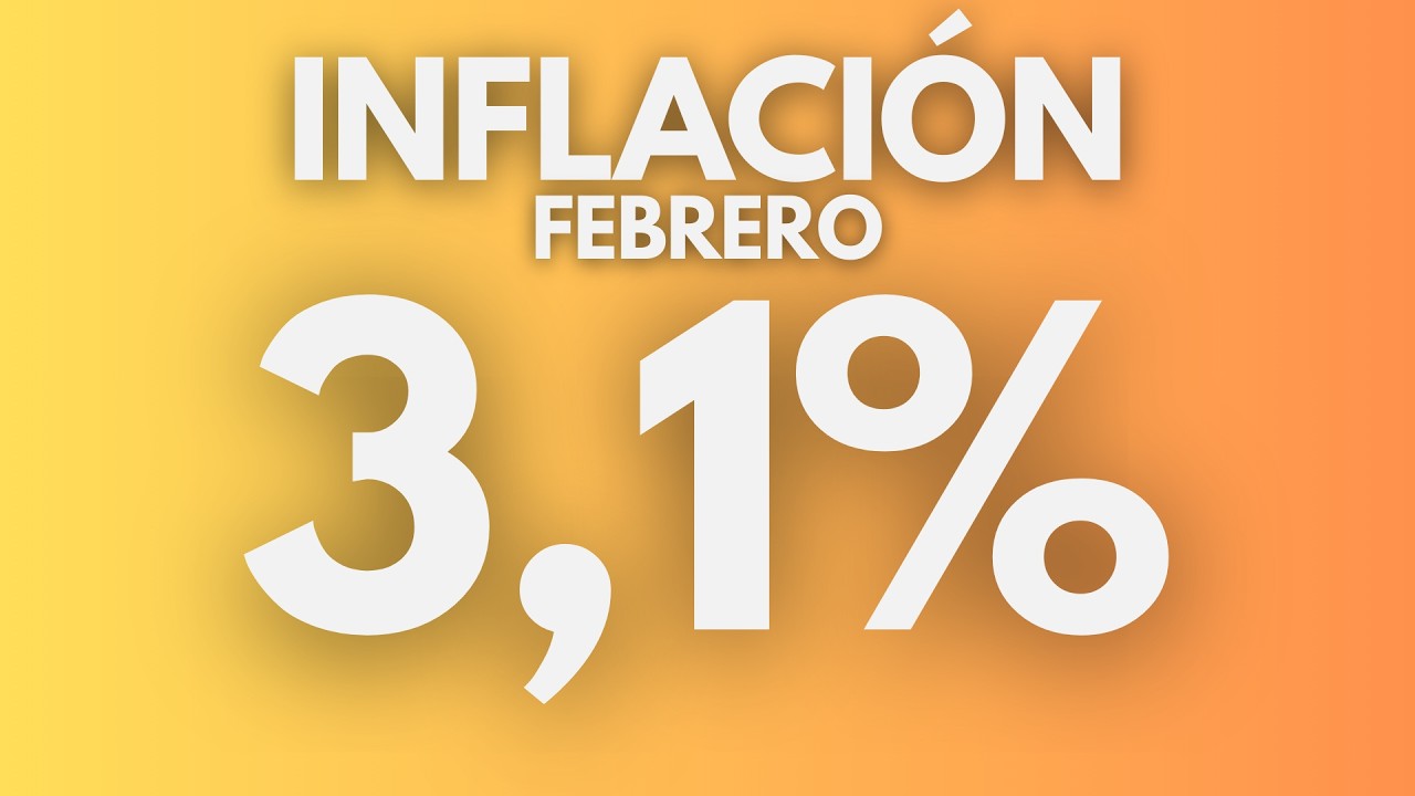 LA INFLACIÓN DE FEBRERO FUE DE 3,1%