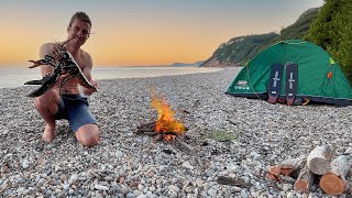 Epic Spearfishing and Exploring UK Coastline - Catch Cook Camp