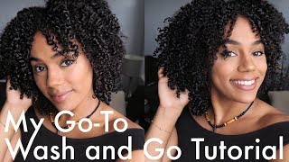 My Go-To Wash and Go tutorial