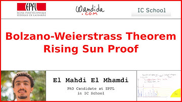 Bolzano Weierstrass Theorem - Rising Sun Proof | El Mahdi El Mhamdi