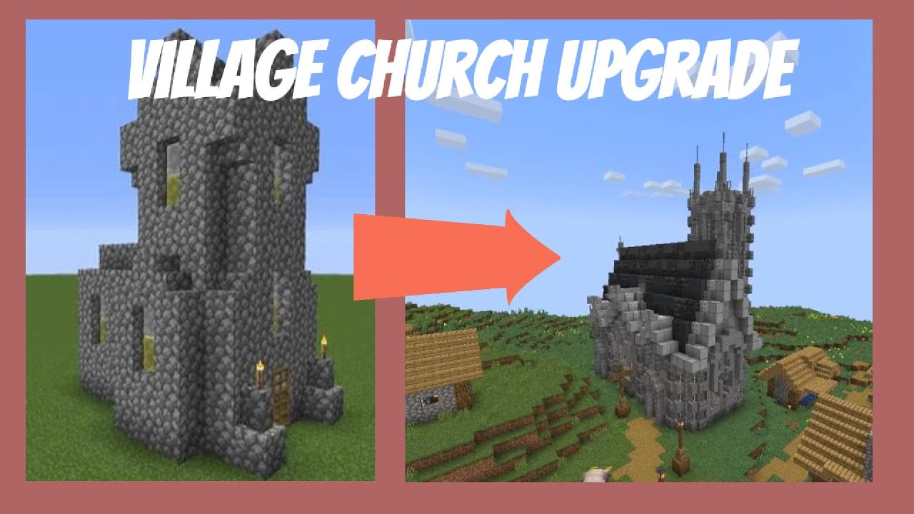 Minecraft CHURCH UPGRADE Tutorial - YouTube