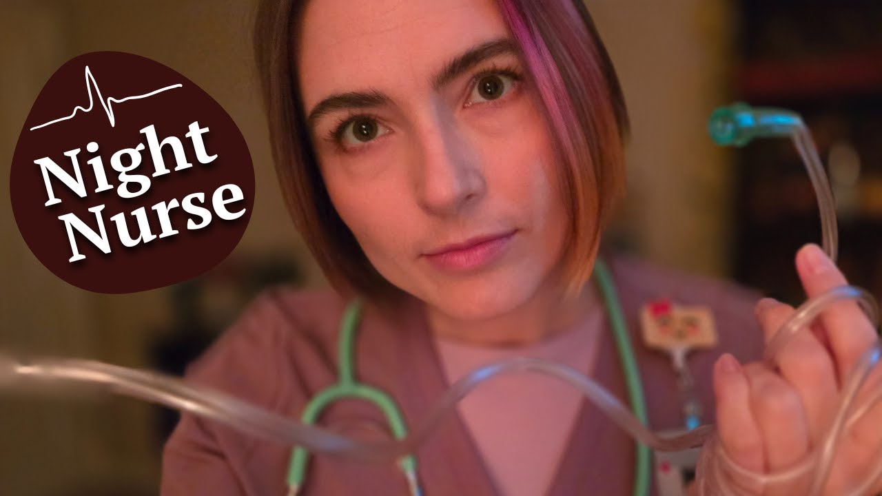 Исследование сна с помощью АСМР 🌙 Ночная медсестра поможет вам заснуть в больнице