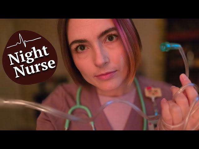 ASMR Sleep Study 🌙 Night Nurse Helps You Fall Asleep at the Hospital