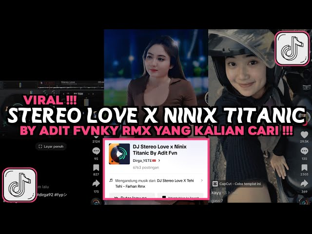 DJ STEREO LOVE X NINIX TITANIC BY ADIT FVNKY RMX VIRAL TIKTOK 2024 class=