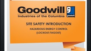 Site Safety Introduction - Lockout/Tagout
