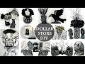 10 Dollar Store DIY's ~ Halloween Black & White Themed Home Decor ~ Classy & Creepy Crafts!