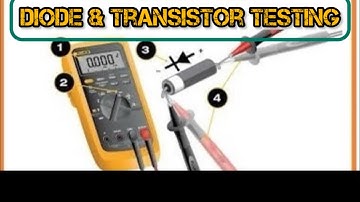 Part 3: How To Use Fluke 87 V Digital MultiMeter For   Beginners | Diode &Transistos Test #fluke87v