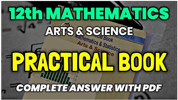 12th Mathematics Practical book Complete Answers (Arts & science) / Maharashtra board / HSC board