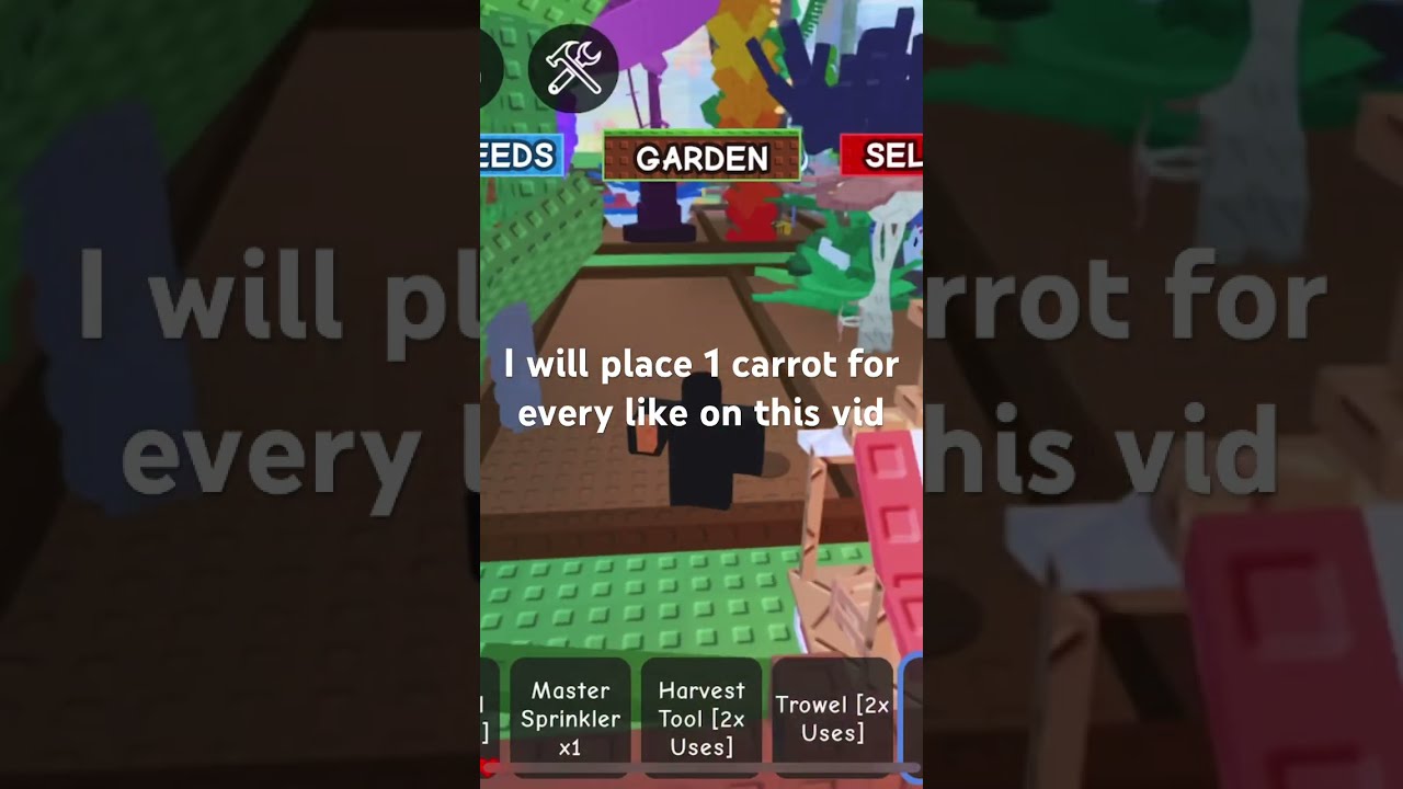 For Every Like I Place 1 Carrot Growagarden Roblox