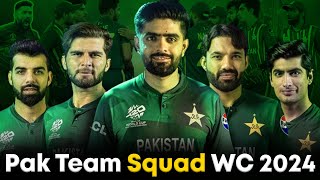 Pakistan team 15-member full squad for t20 world cup 2024 | Cricket Info