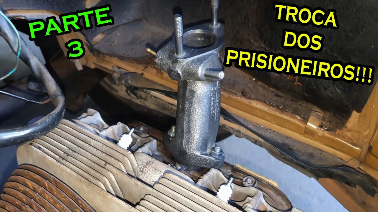PRISIONEIROS DO COLETOR DE ADMISSÃO DO FUSCA ( CABEÇOTE ENTRADA SIMPLES ) ( PARTE 3 )