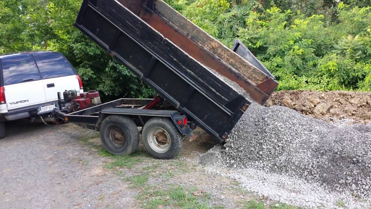 Homemade Dump Trailer Log Splitter Lift YouTube