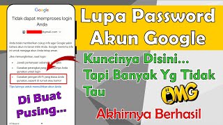 Cara Memulihkan Akun Google Lupa Kata Sandi HP Hilang