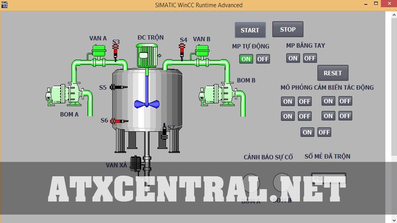 chemical mixing tank programming using PLC S71200 and Tia portal ...