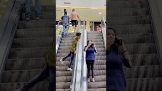 Kissing Prank On Escalator