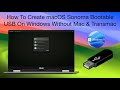 How to create macos sonoma bootable usb on windows without mac  transmac  hackintosh