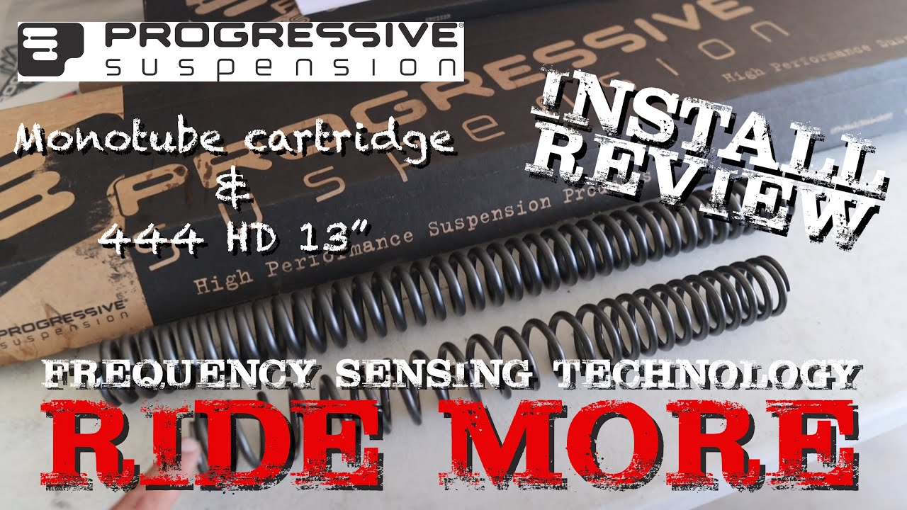 Progressive Suspension Installed on my HarleyDavidson Road Glide 444