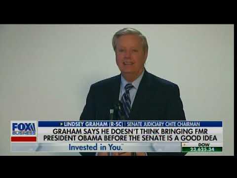 Lindsey Graham Wilts Like a Daisy, Says He Won't Call in Barack Obama to Testify - He's all talk