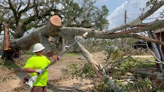 Shreveport Volunteer Network Hurricane Ida how to remove trees from a house disaster relief