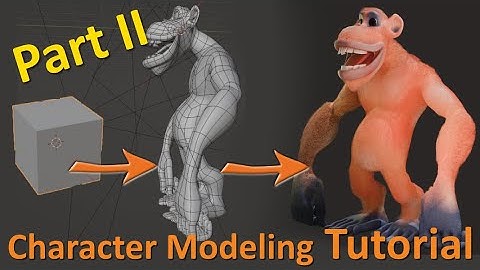 Blender Low Poly Character Modeling Tutorial - Part2 #blendertutorial