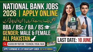 National Bank Jobs 2026 | Male & Female | How to Apply Online