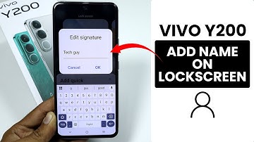 How to Add Name on Lockscreen in Vivo Y200 - Lockscreen Settings
