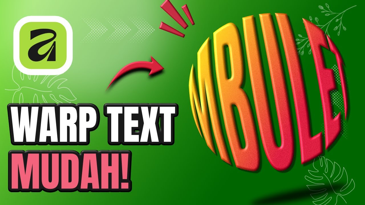Cara Warp Text di Affinity (Teks Melengkung & Ikuti Bentuk) | Mudah & Cepat