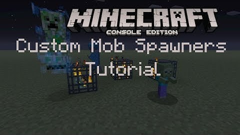 Minecraft Console Edition Custom Spawners in your inventory Mod!