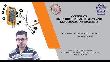 Lecture 02: Electrodynamic Instrument