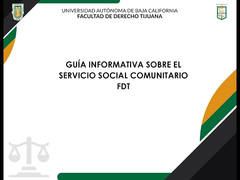 Guía informativa sobre el Servicio Social Comunitario FDT