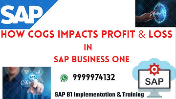 How COGS Impacts Profit & Loss in SAP Business One || S-256