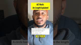 ACT Arc Length Problem (With Radians!)