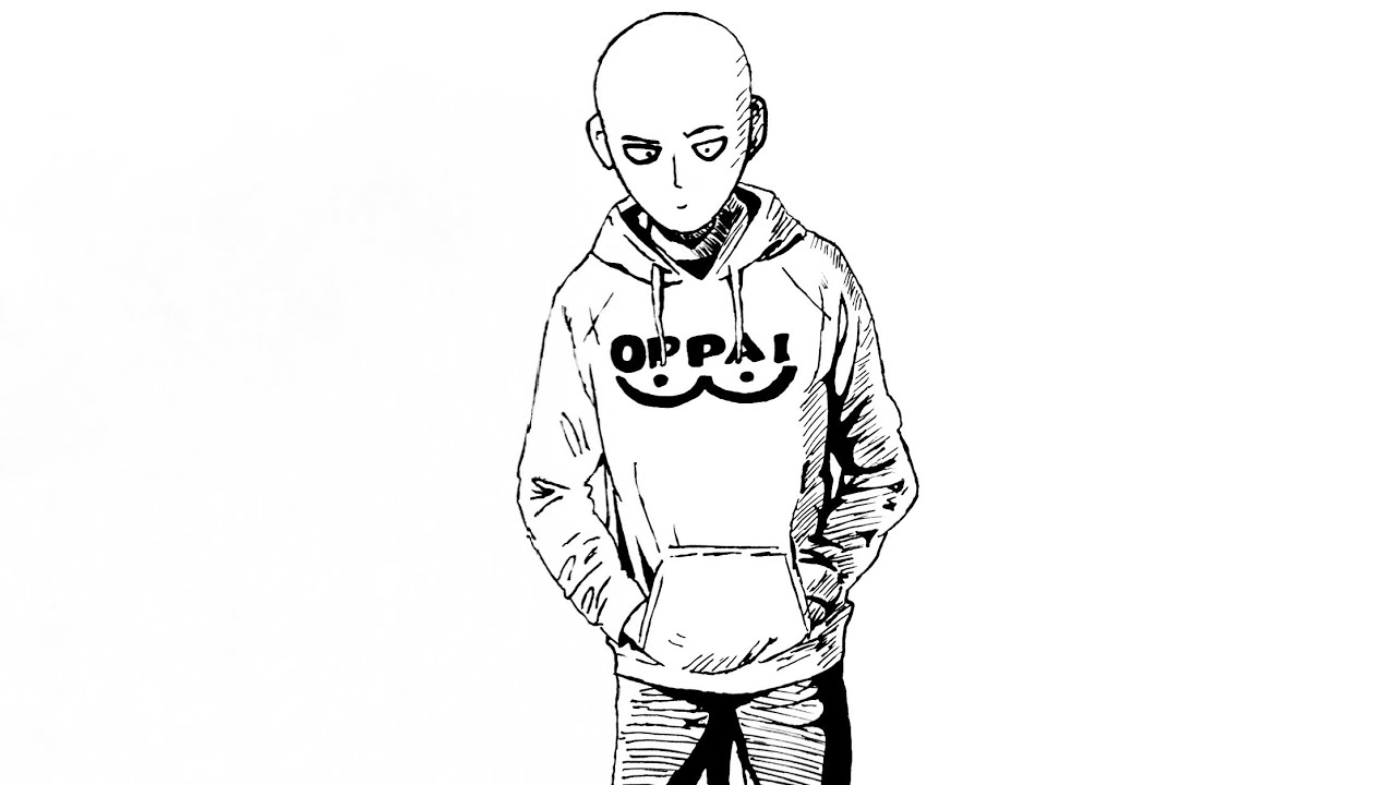 Drawing Saitama from one punch man | Sketch/Art time Lapes | How to ...