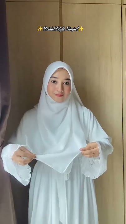 Tutorial Hijab Bridal Style Syar'i #shorts