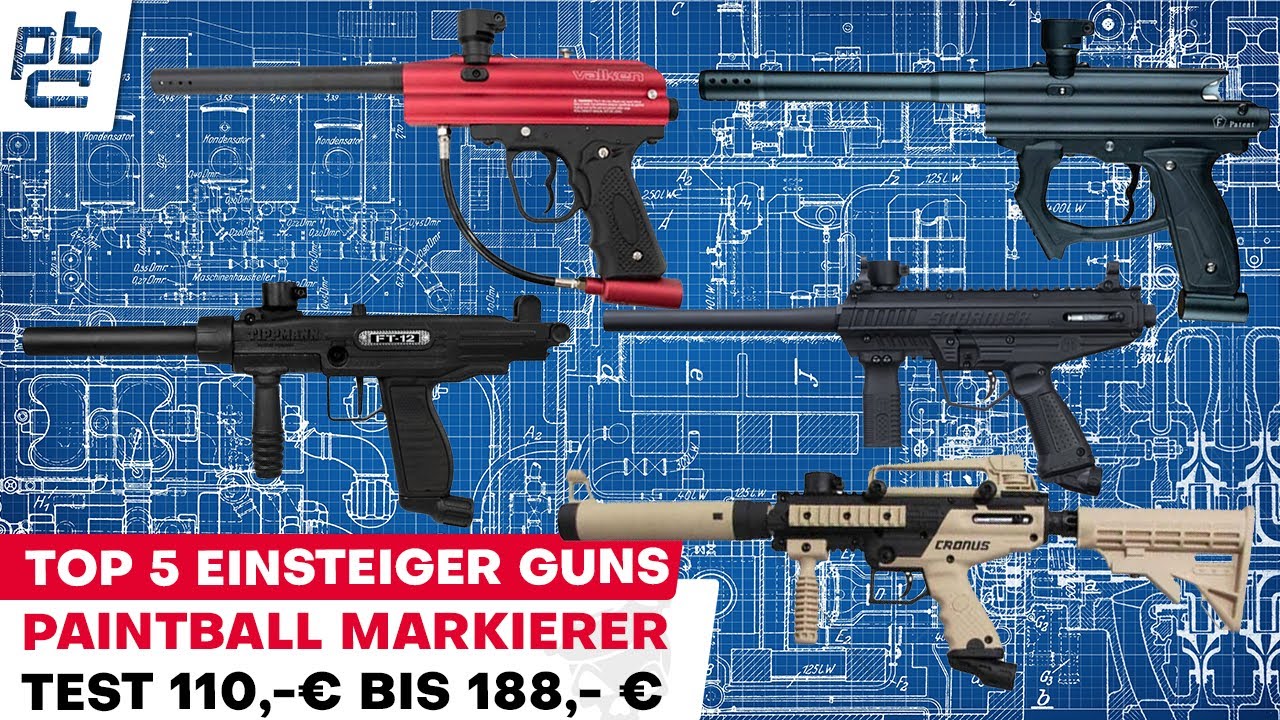 Kress Testet 5 Paintball Guns unter 200 Euronen für Einsteiger und Anfänger