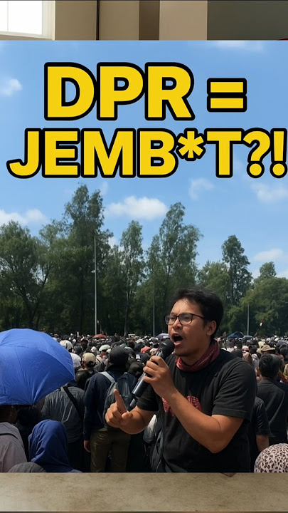 Orasi Demonstran DPR Viral | DPR Disamakan dengan Jemb*t 😂🔥 #shortslucu #ngakak #korupsi #demodpr