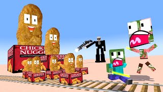 Gedagedigedagedago Nuggets to the monster school - Minecraft Animation