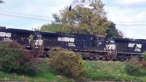 Must Watch! 3 Norfolk Southern Engines on CSX Train