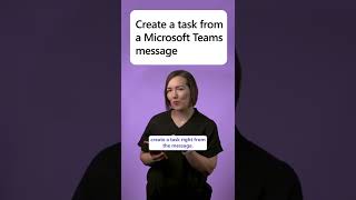 How to create a task from a Microsoft Teams message