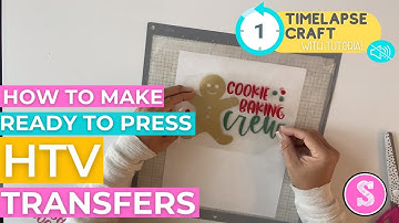 😍 How to Make HTV Transfers: Ready to Press! (Timelapse with Tutorial)