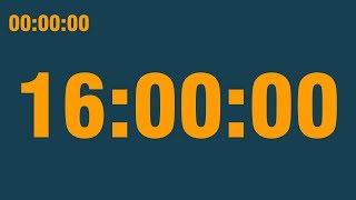 Celebrity 16 hour timer (play at 0.5x speed) (with end alarm, time elapsed and progress bar) Wealth