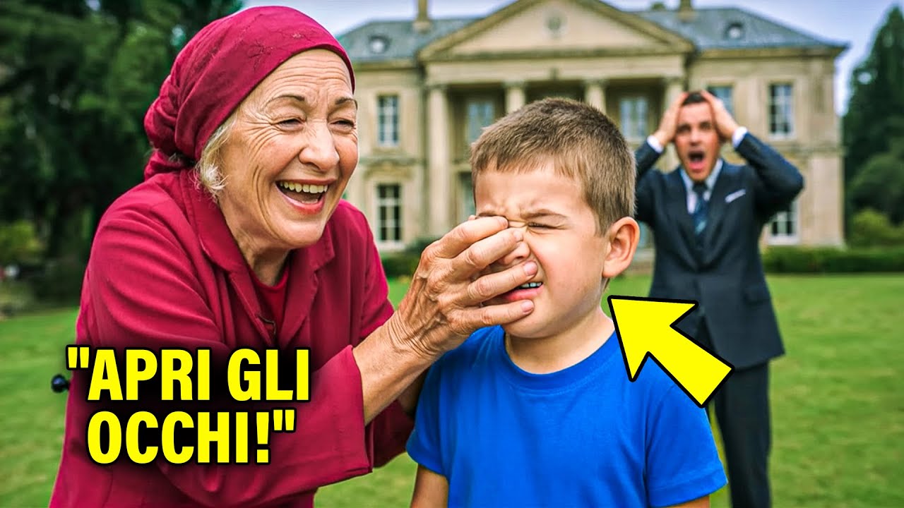 «Il figlio del milionario era cieco finché una vecchietta gentile gli strofinò gli occhi, poi il...»