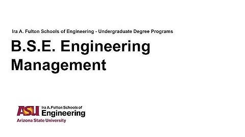 Fulton Schools Degree Webinar: Engineering Management